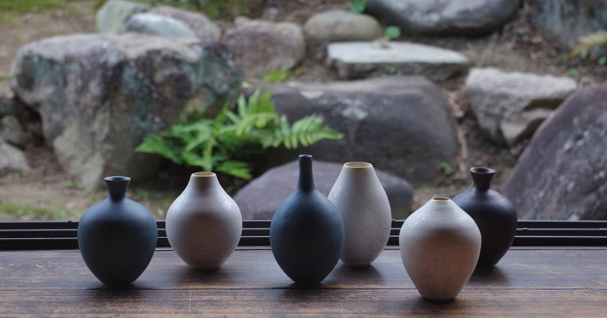 福岡彩子　花器　花瓶　slate small vase